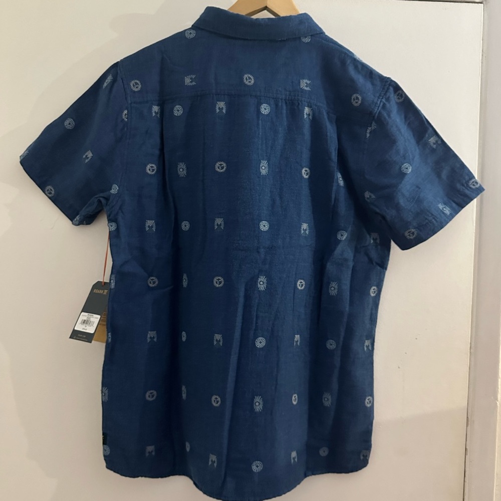 Men’s Roark button up in medium and indigo blue - Picture 2 of 5
